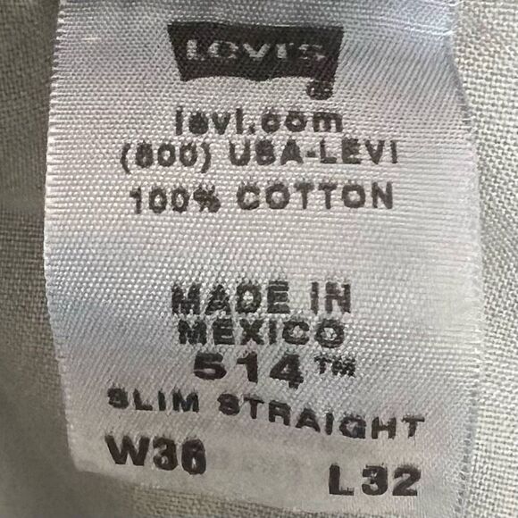 Levi’s 514 Zip Fly Slim Straight Jeans - Picture 10 of 11